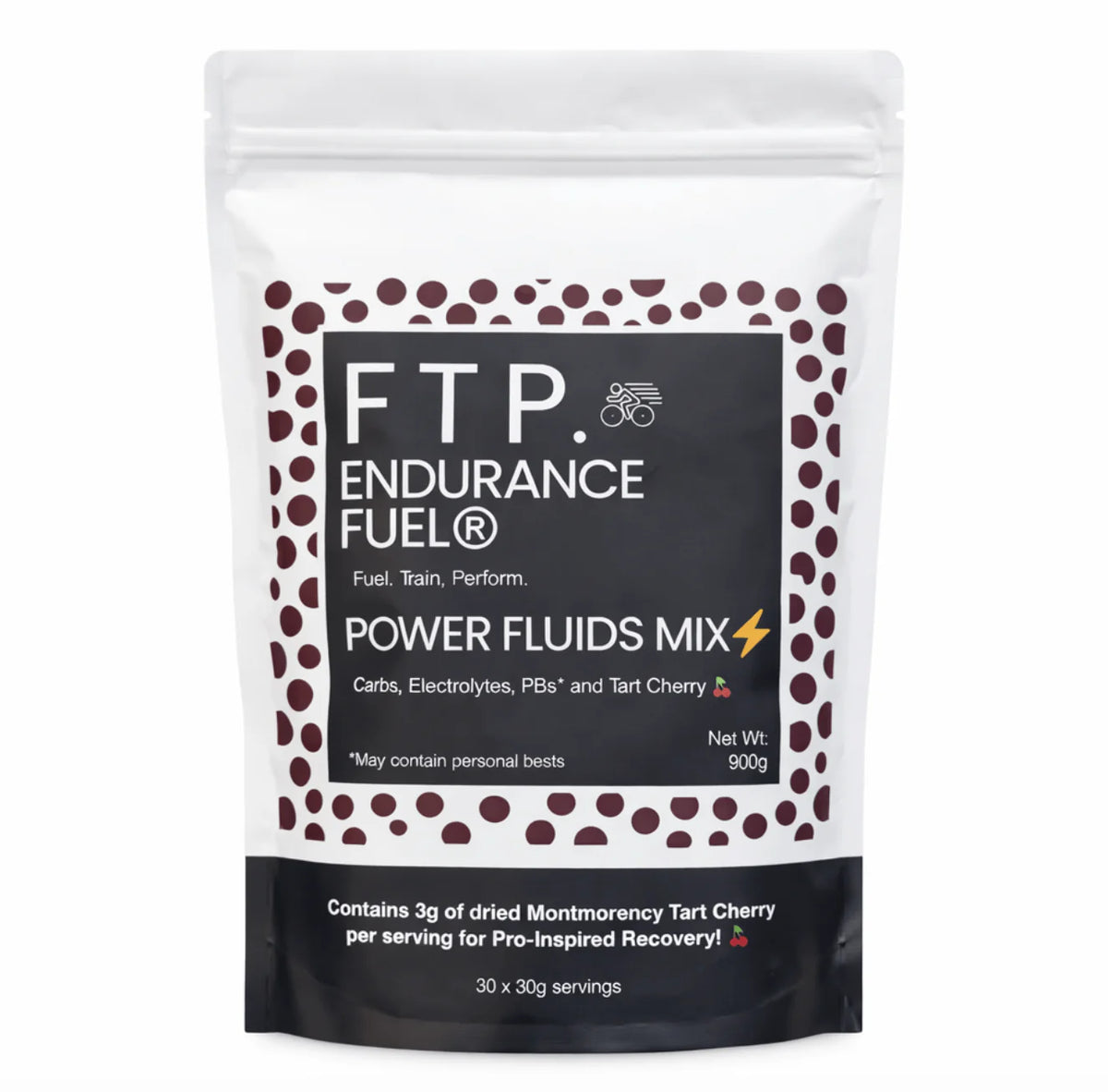 FTP Power Fluids Carbohydrate & Electrolyte Drink Mix - 900g