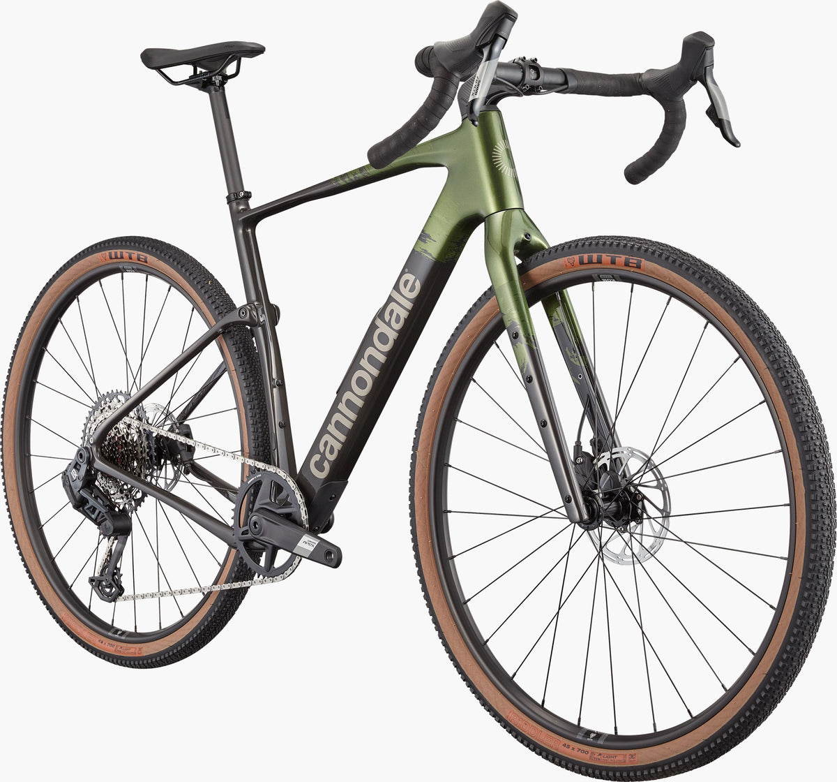 Cannondale Topstone Carbon 2 AXS 1x Spruce Green – front three-quarter view