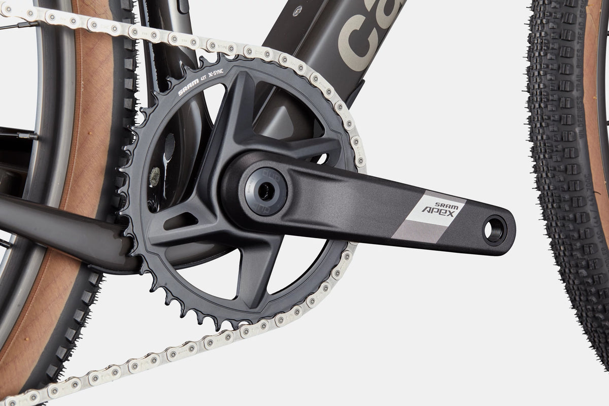 Cannondale Topstone Carbon 2 AXS 1x Spruce Green – SRAM Apex crank detail