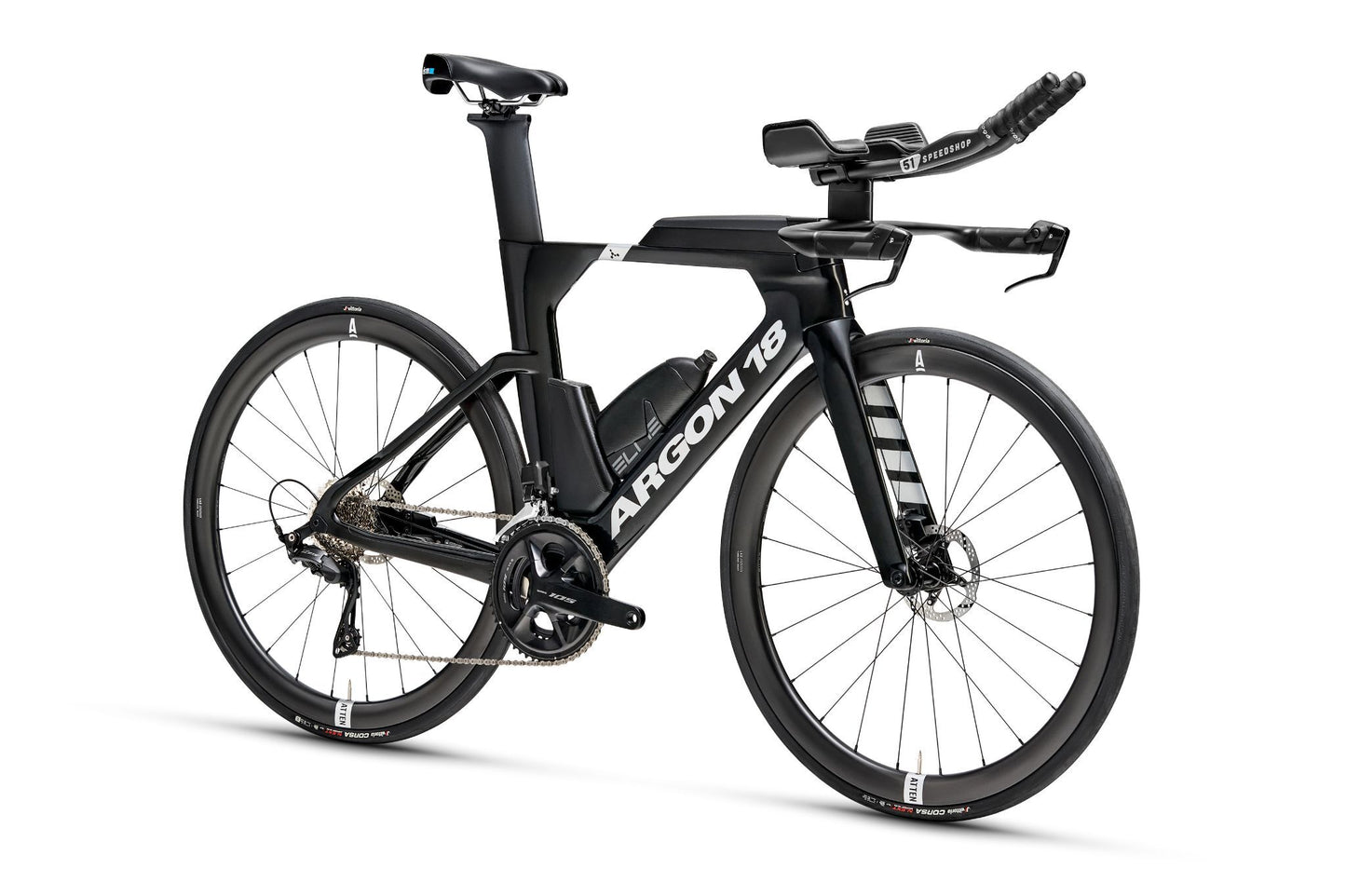 Argon 18 E117  Shimano 105 Di2 Tri Bike - Black - EX DISPLAY