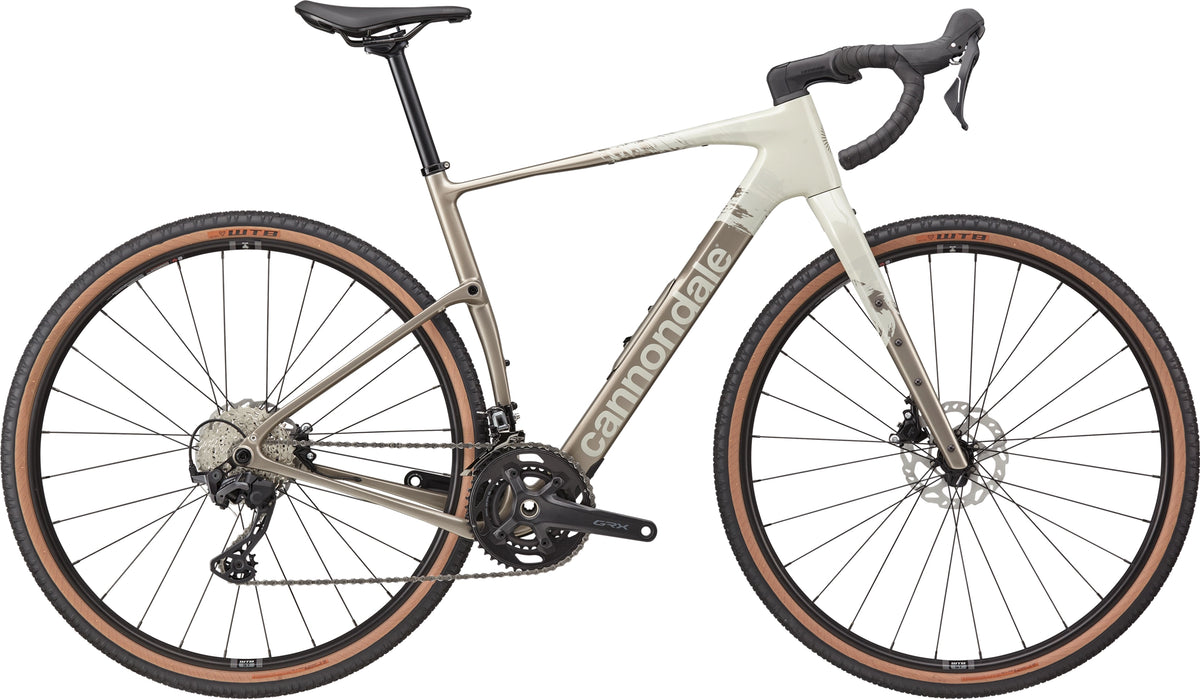 Cannondale Topstone Carbon 3 GRX 2x Chalk – side view