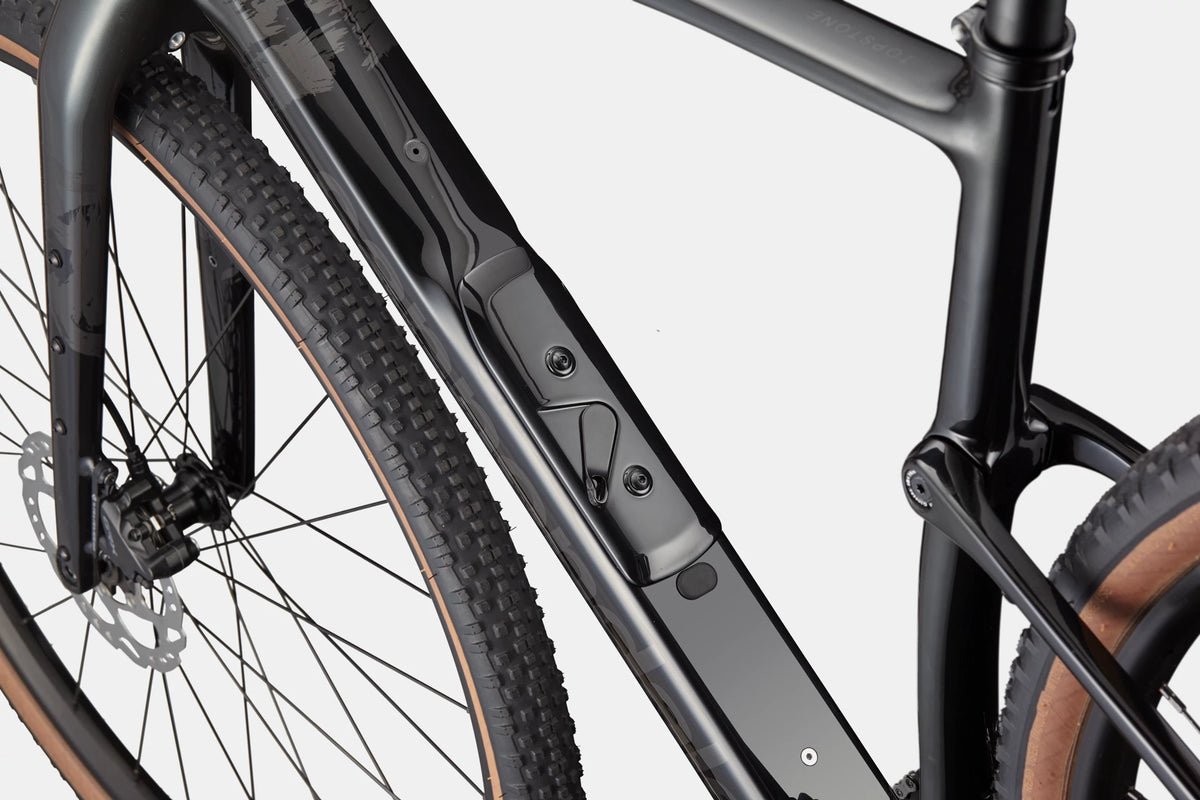 Cannondale Topstone Carbon 3 GRX 2x Smoke Black – frame storage and Kingpin detail