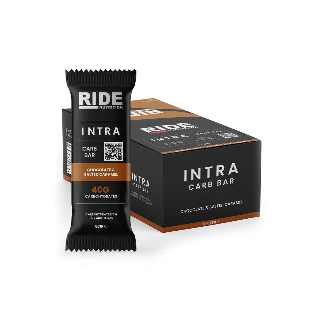 RIDE Nutrition Intra Carb Bar Chocolate and Salted Caramel 40g carbohydrates
