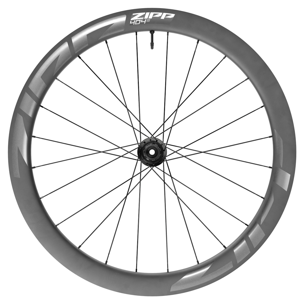 Zipp 404 S carbon wheel with Dark Grey graphics